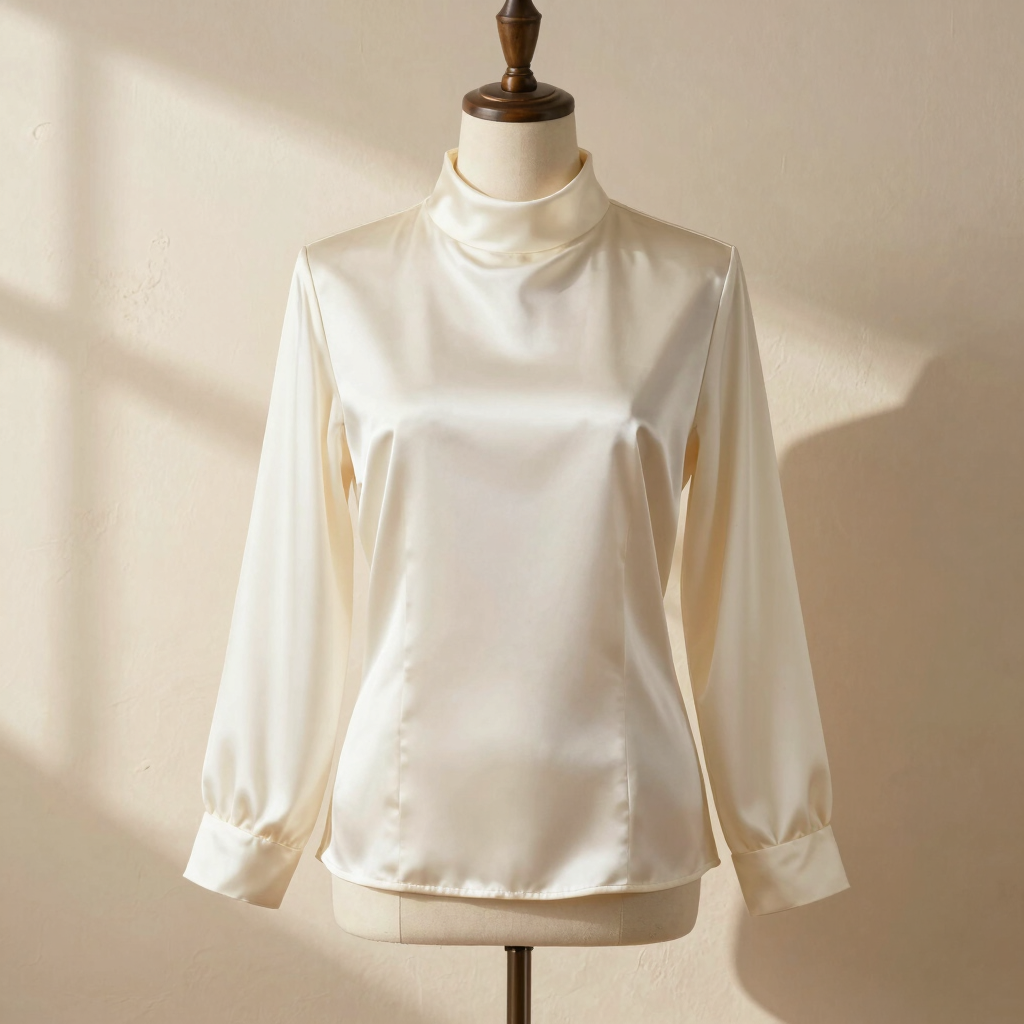 Florentine Satin Draped Top