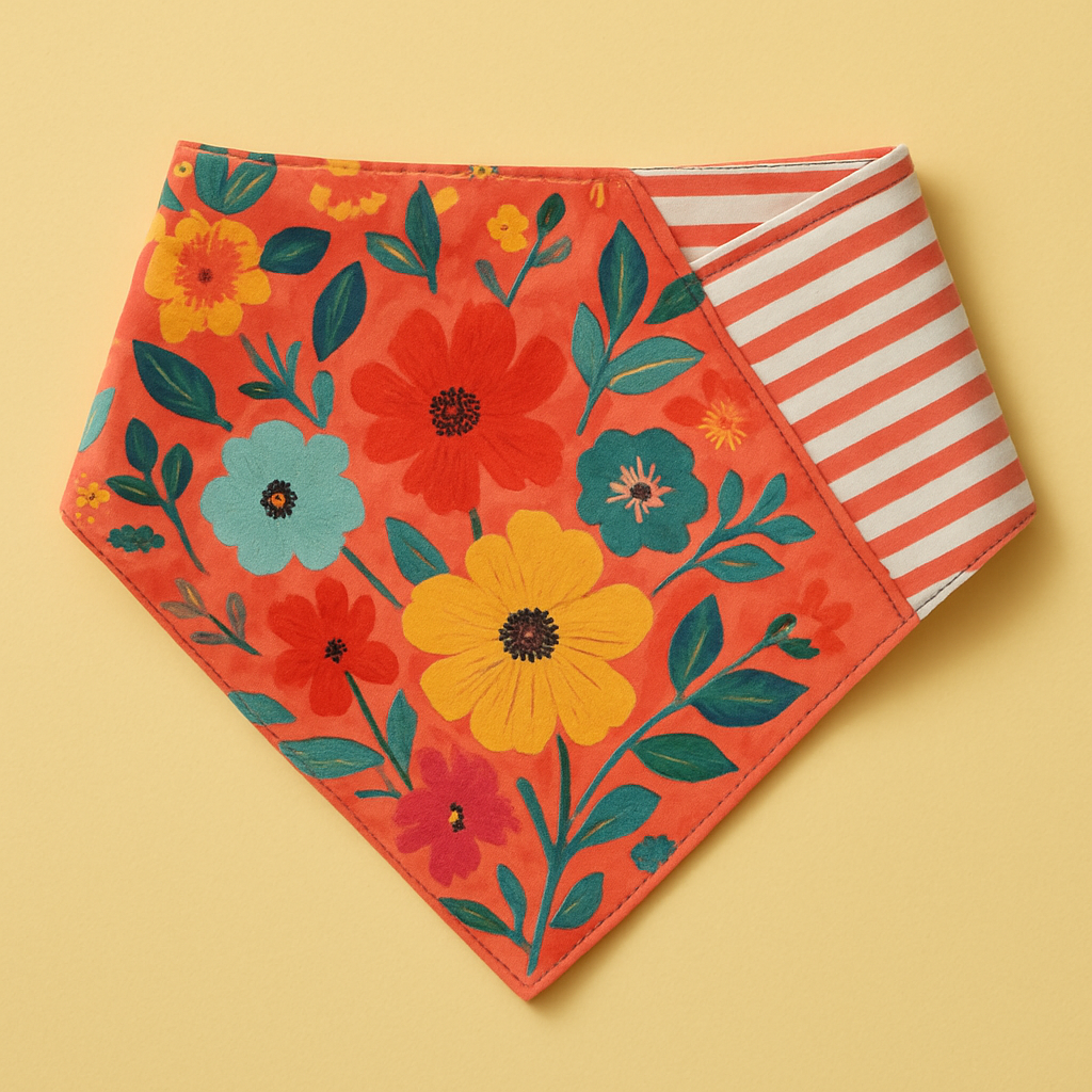 Bandana Reversible Flores Silvestres