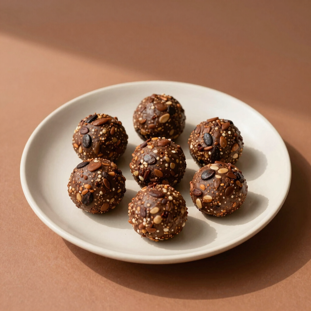 Salted Almond Cocoa Energy Bites