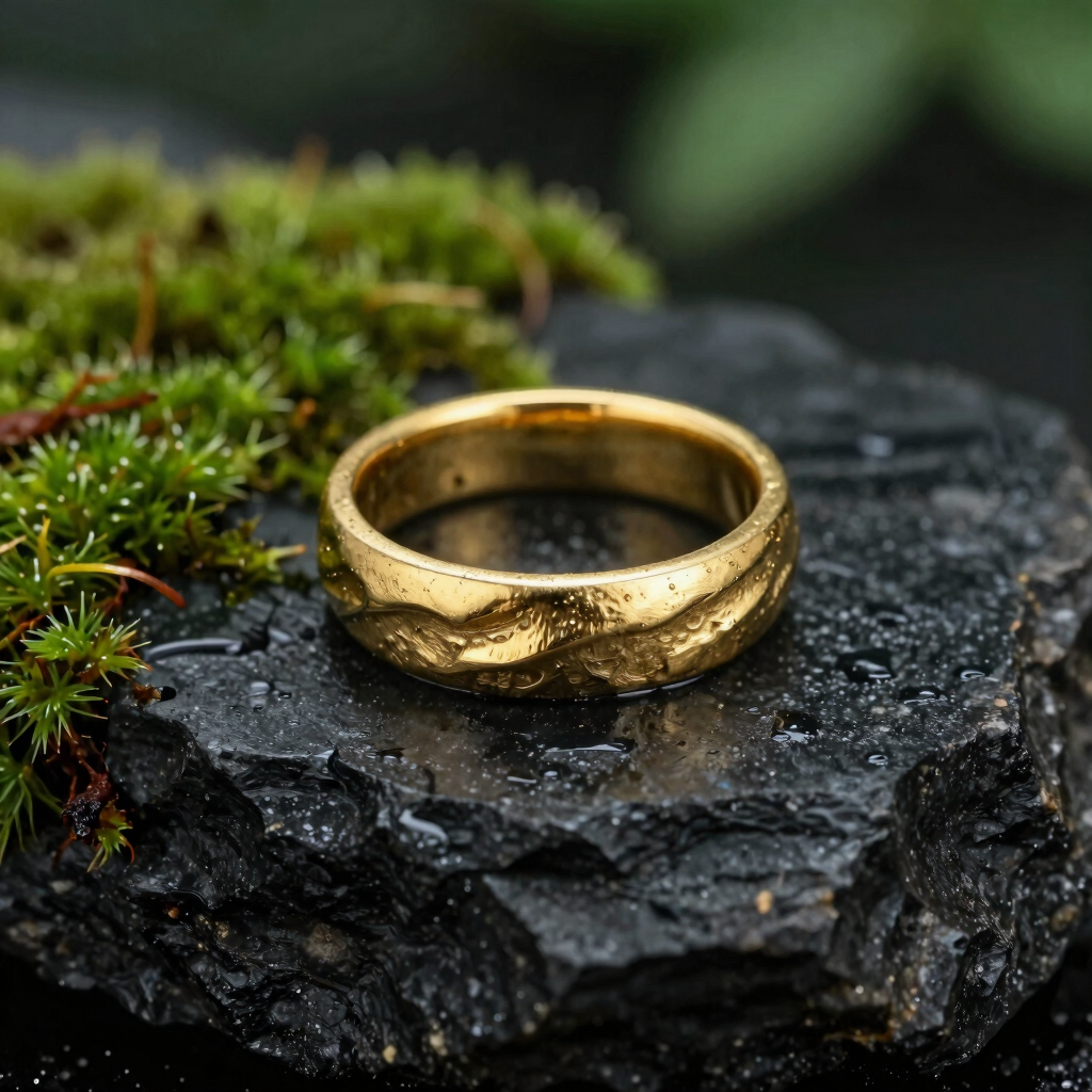 Lichen Gilded Band
