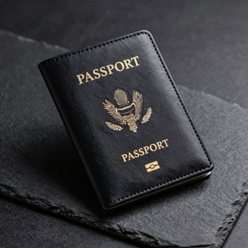 Nomad RFID Leather Passport Wallet