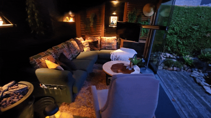 black and brown leather padded tub sofa