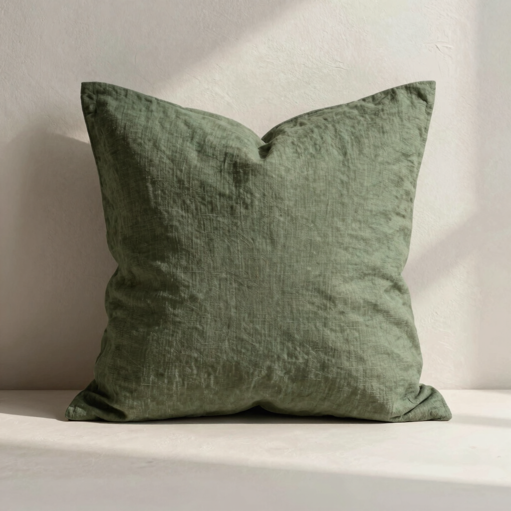 Washed Linen Pillow Cover
