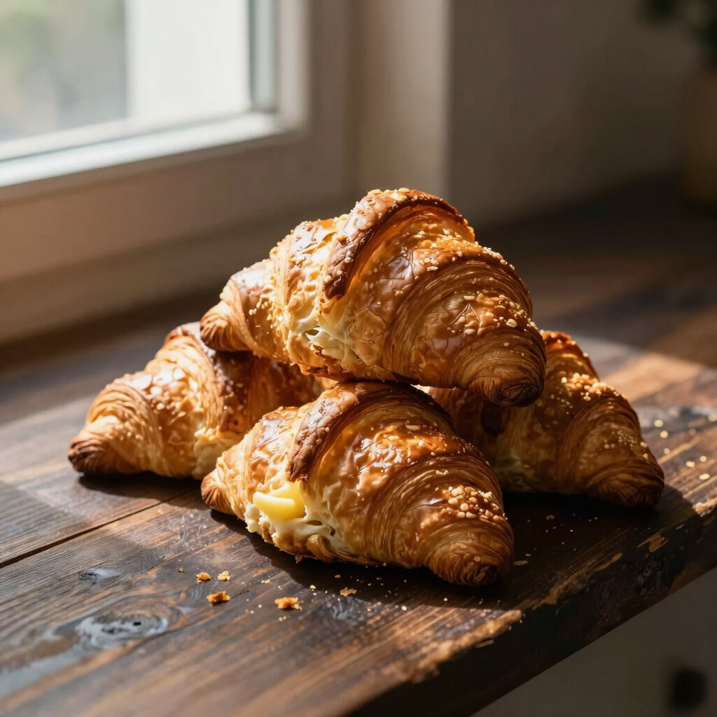 Golden Butter Croissants