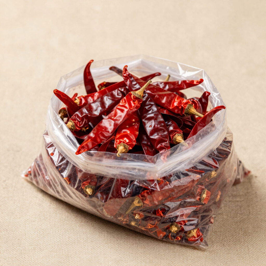 Sun-Dried Guntur Red Chillies