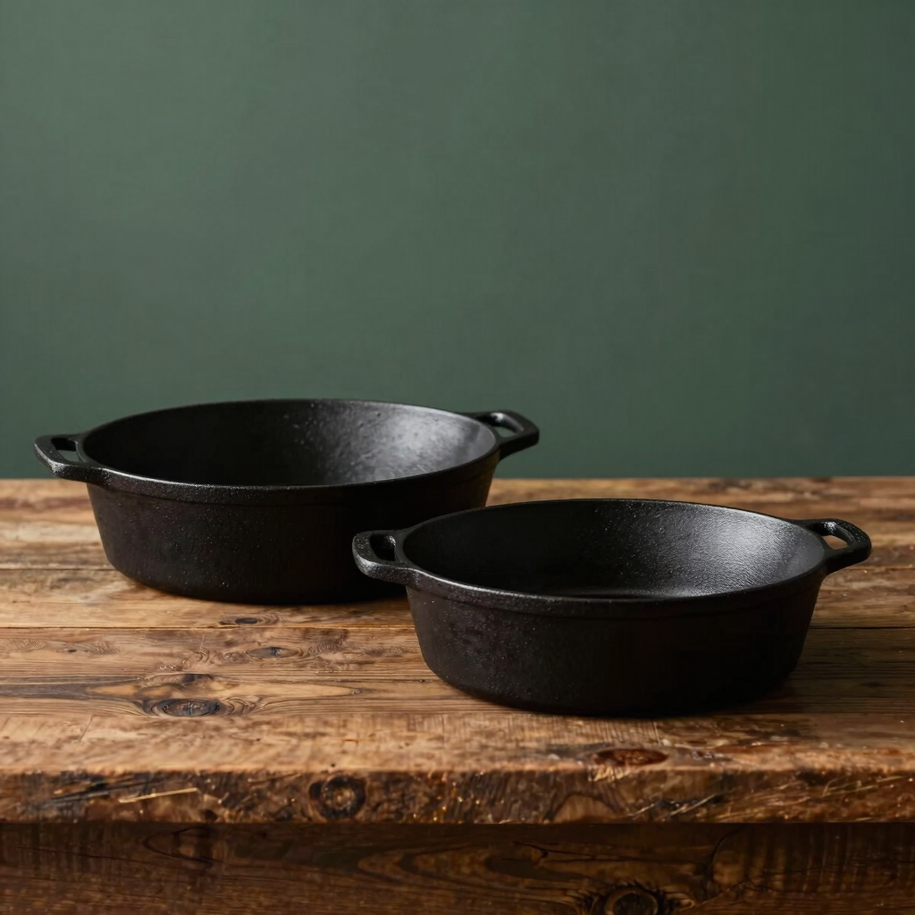 Cast Iron Skillet Set of Two