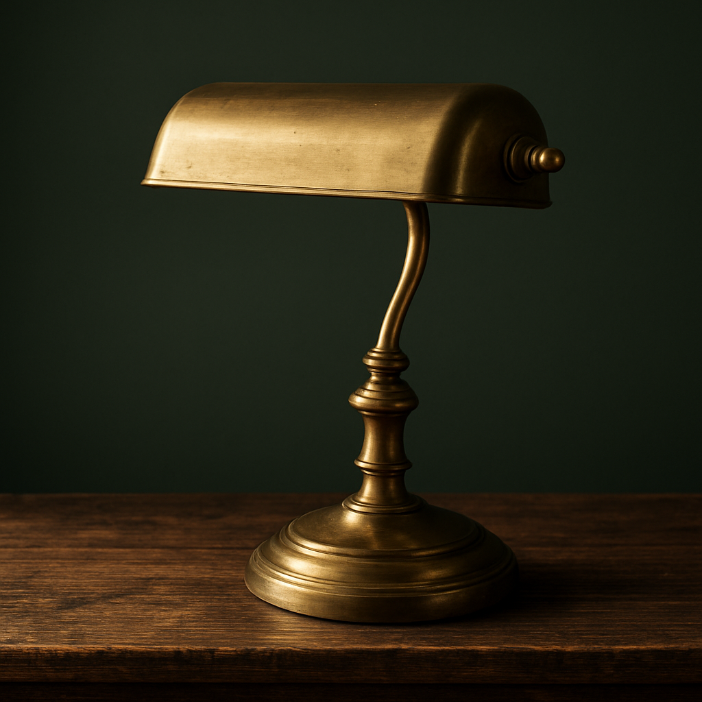 Vintage Brass Desk Lamp