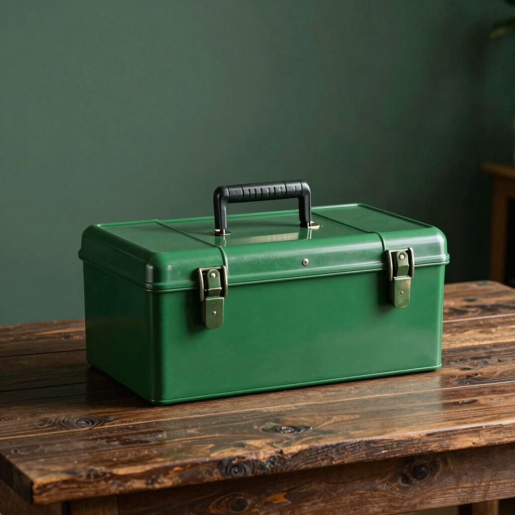 Vintage Steel Toolbox