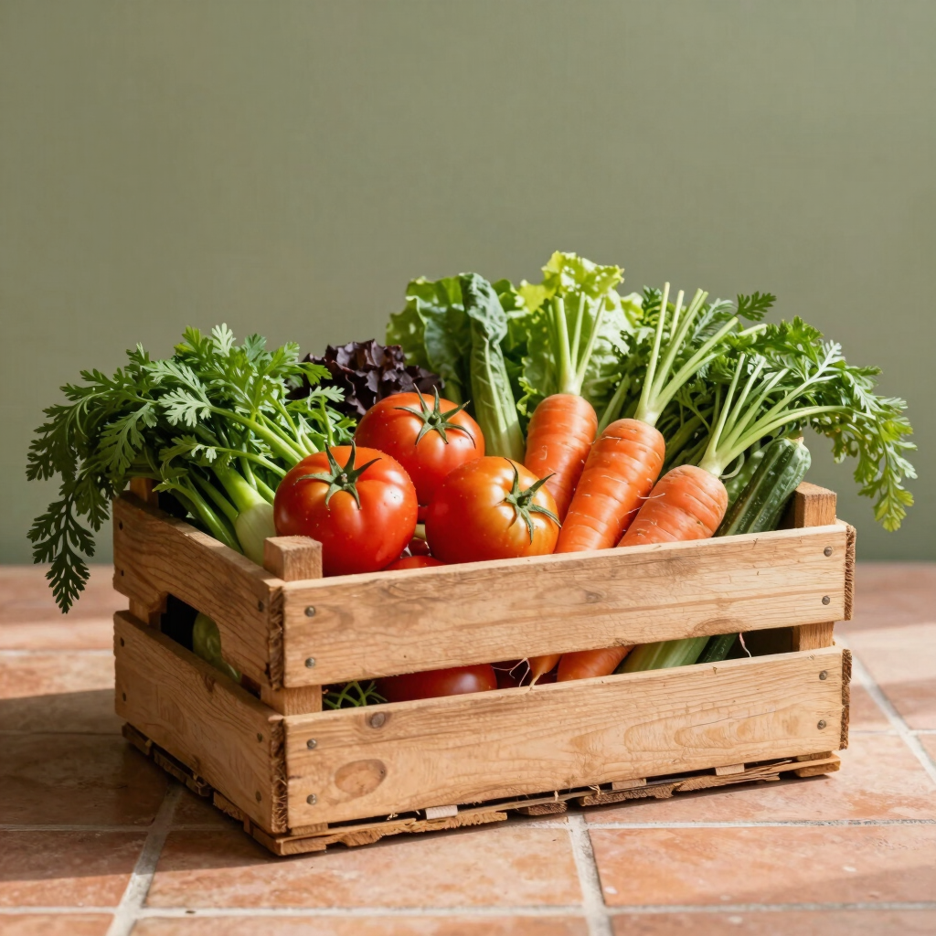 Cesta de Verduras de la Huerta