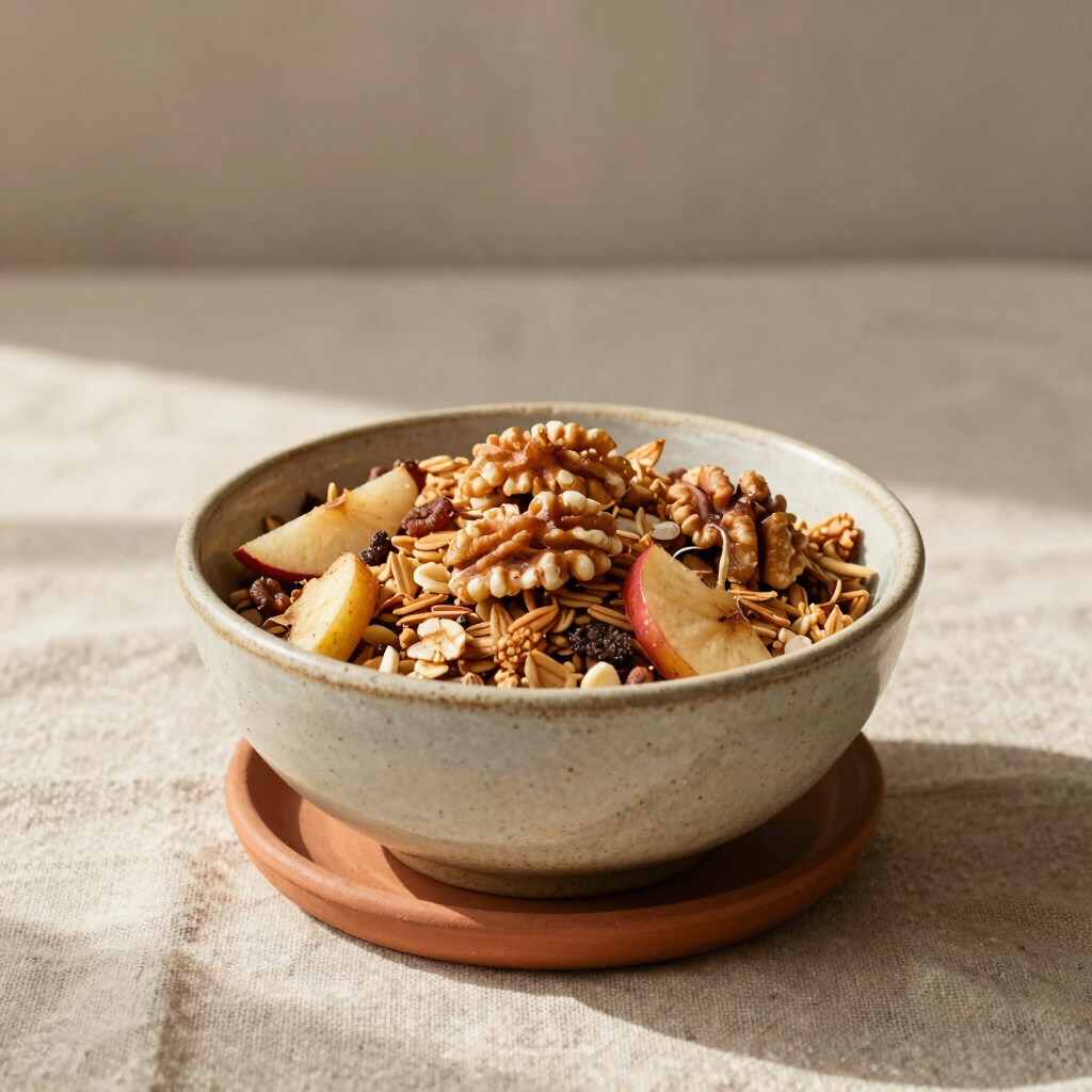 Spiced Apple & Walnut Muesli