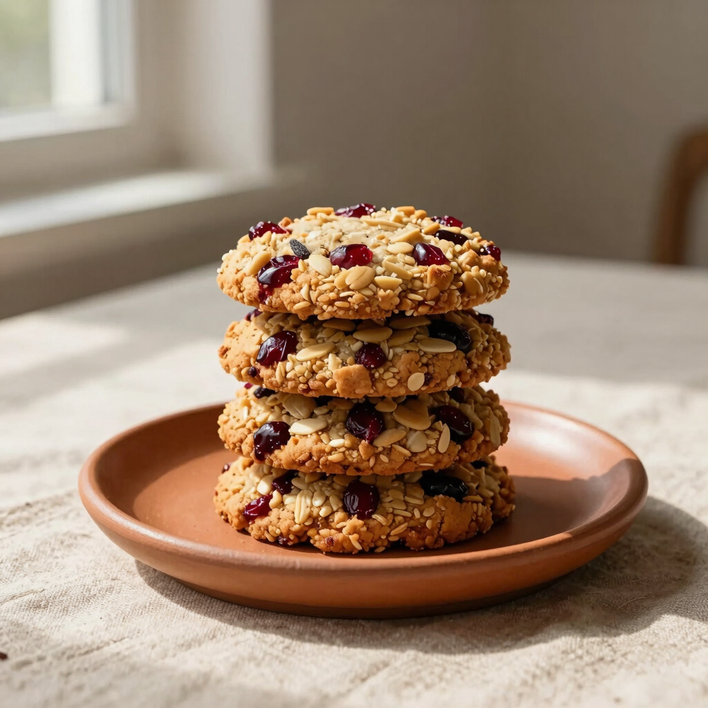 Cranberry Pumpkin Seed Oatmeal Cookies