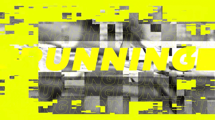 Animation Motion Design Running France Motion Design Running France habillage tv kinetype animation 