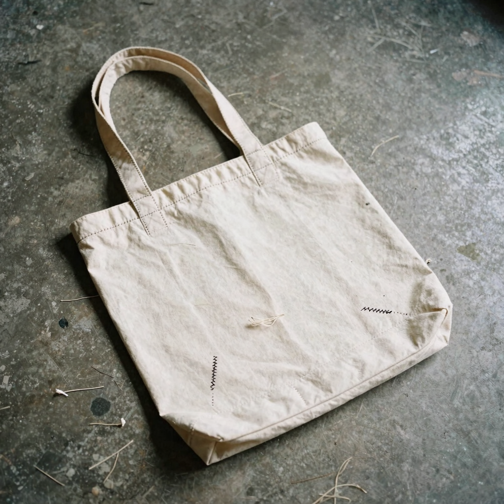 Raw Edge Overlock Tote