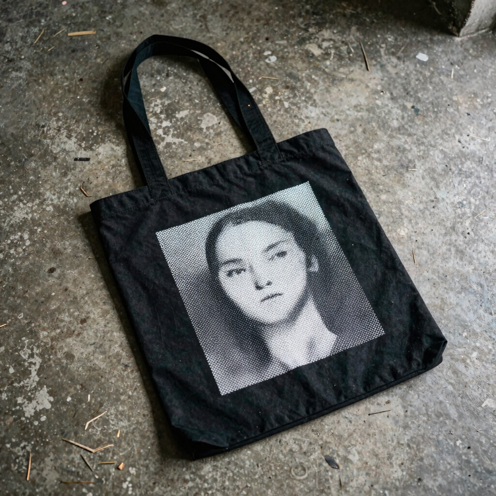 Static Signal Halftone Tote