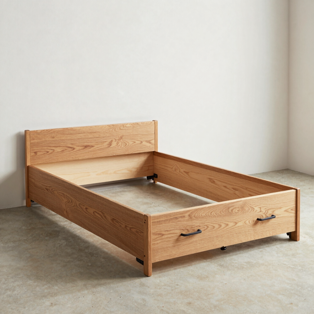 Apex Oak Twin Storage Bed