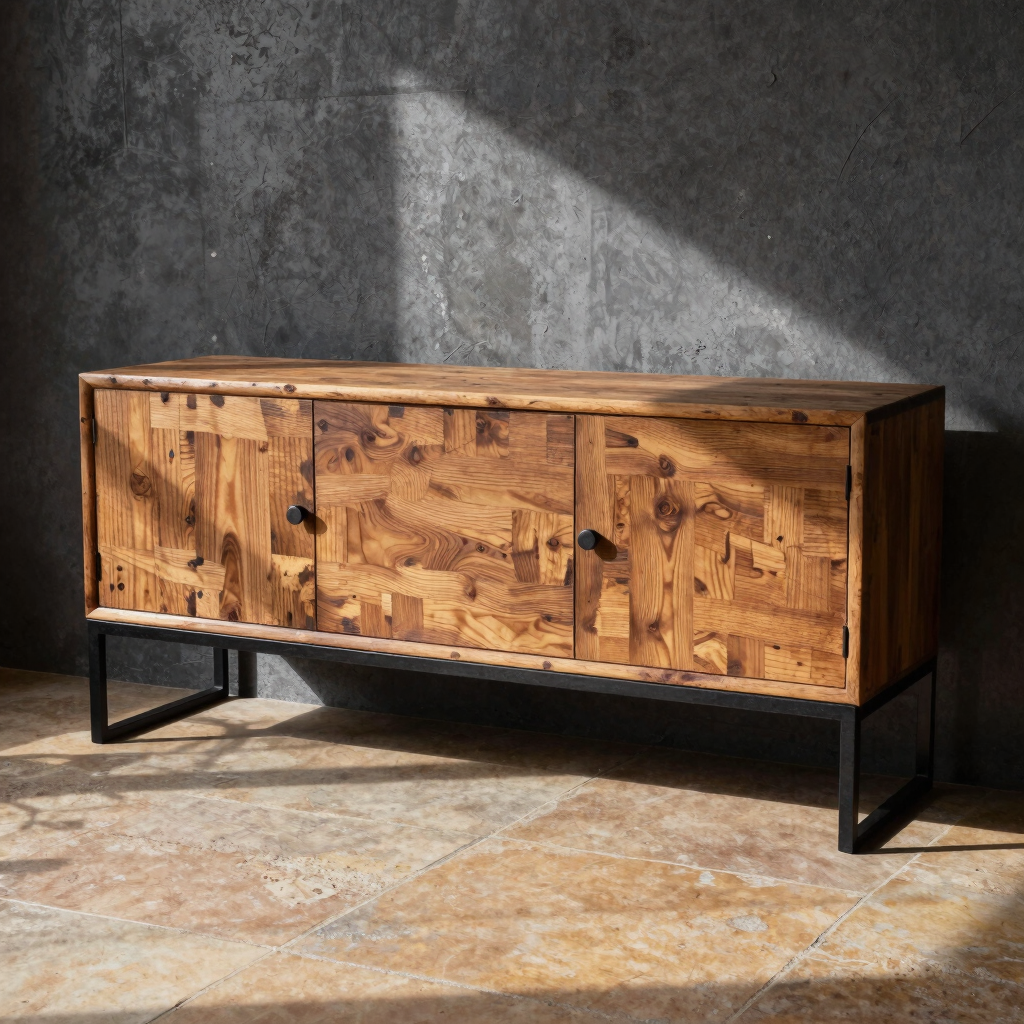 Ironwood Distressed Wine Sideboard
