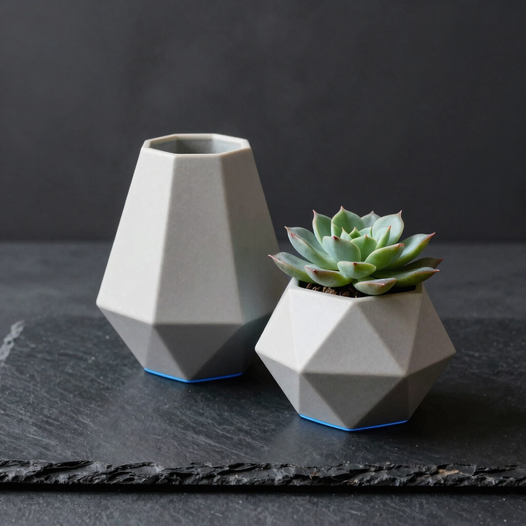 Vasos Geométricos Vector