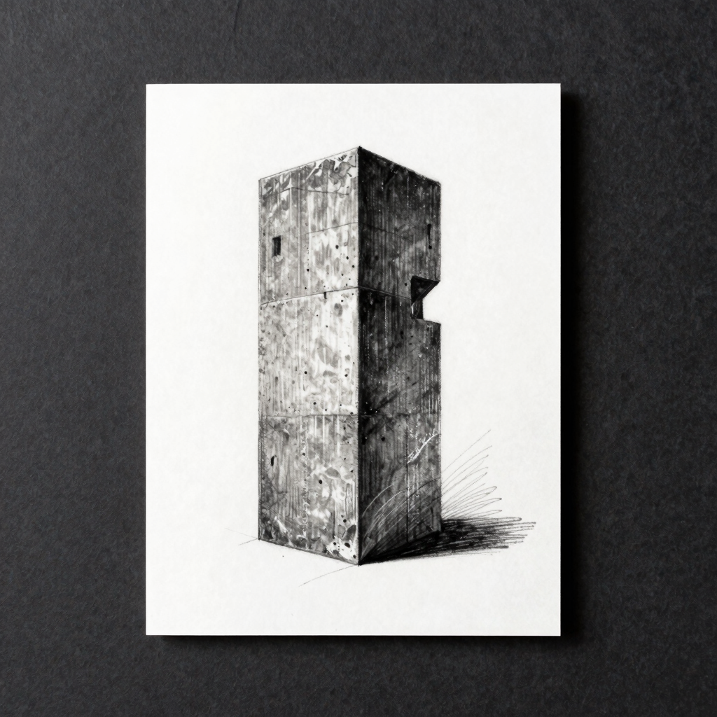 Dystopian Monolith Sketch Card