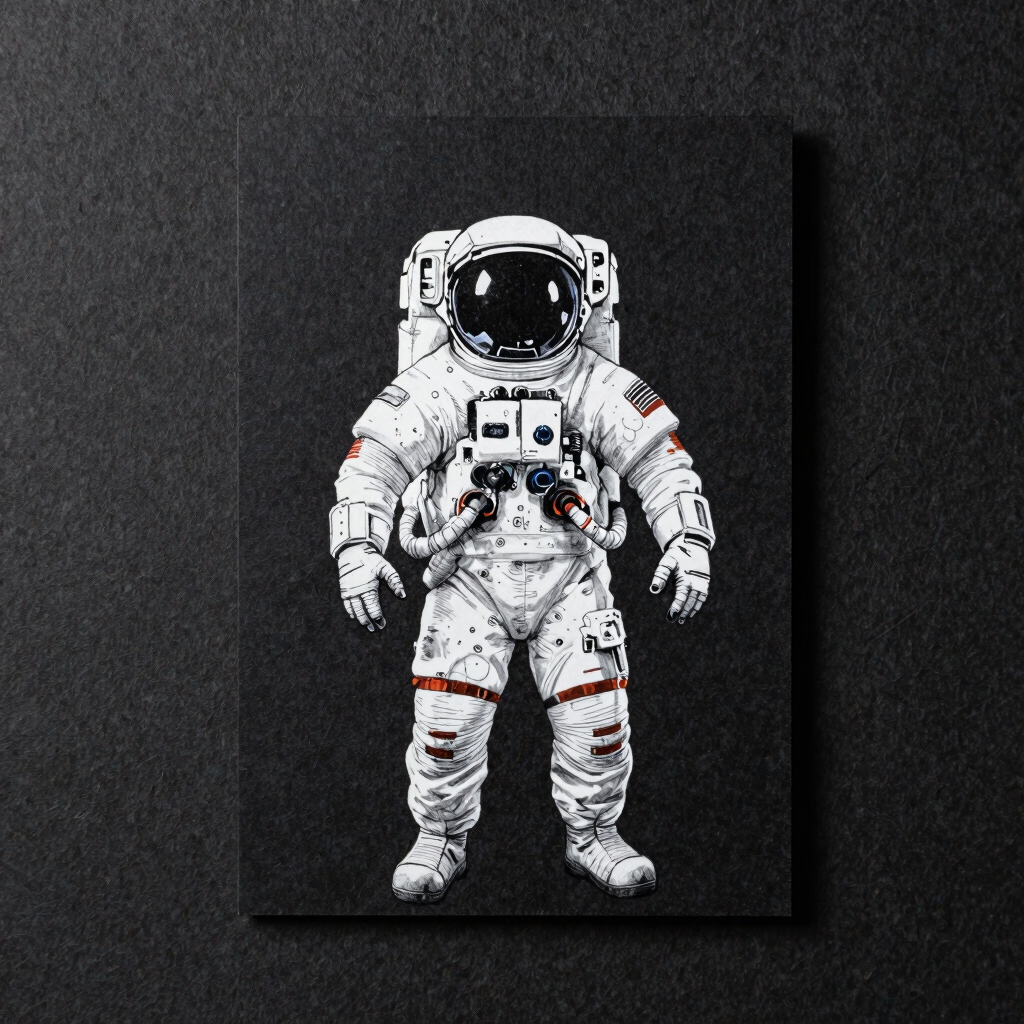 Cosmic Astronaut Sketch Card