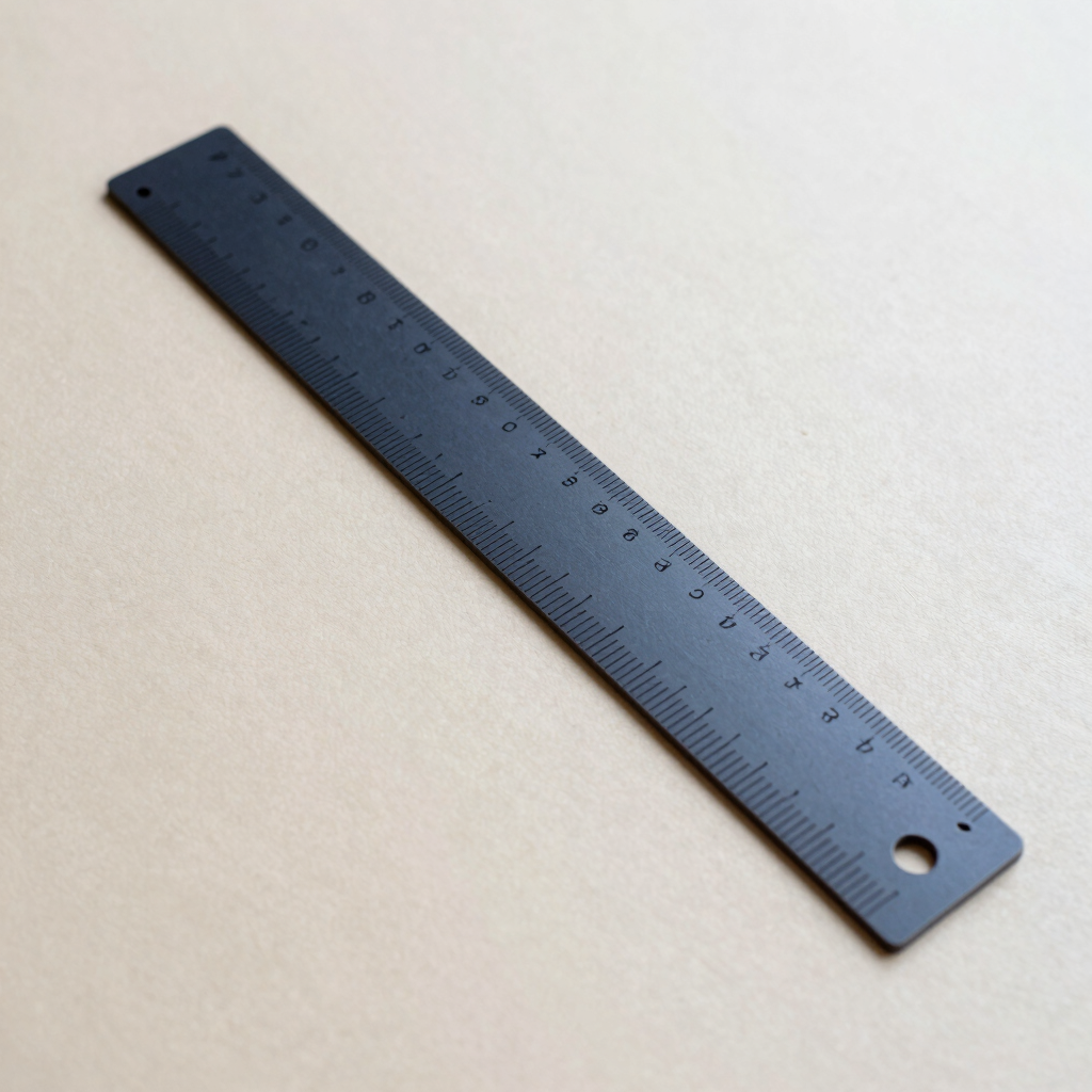 Laser-Etched Steel Utility Ruler