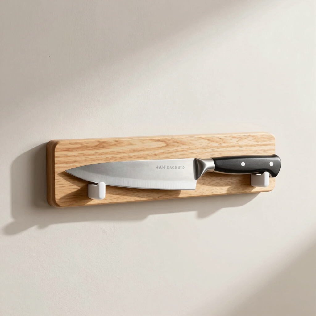 White Oak Magnetic Knife Rack