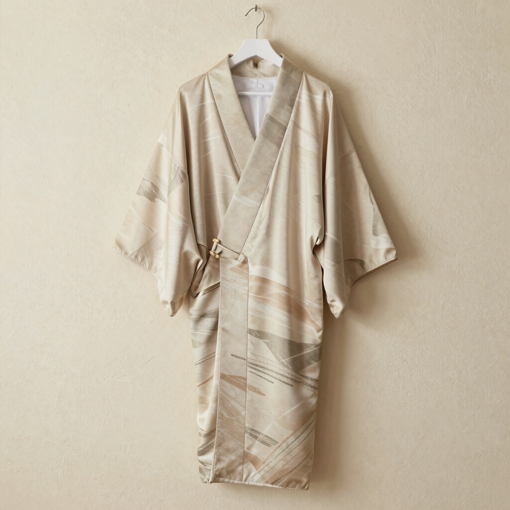 Kimono en Soie Sublimée Aura