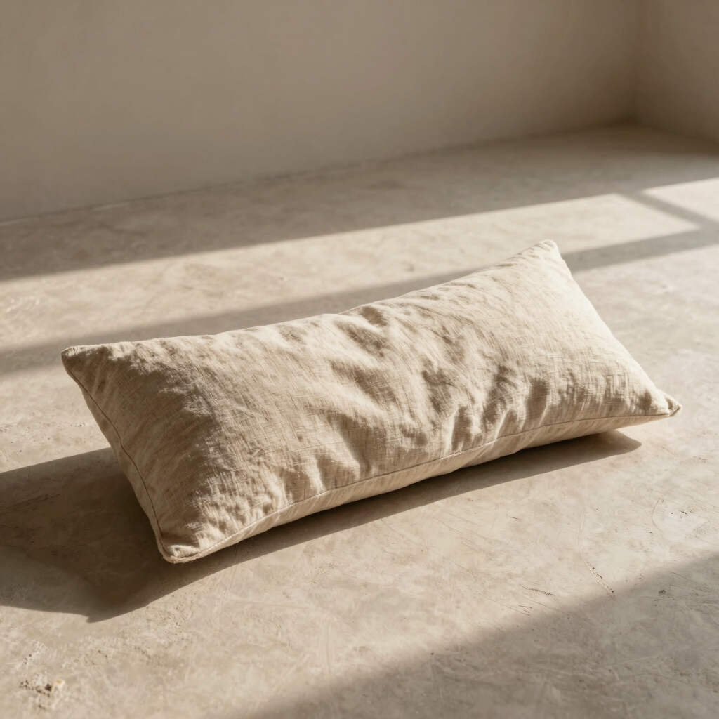 Raw Flax Lumbar Pillow