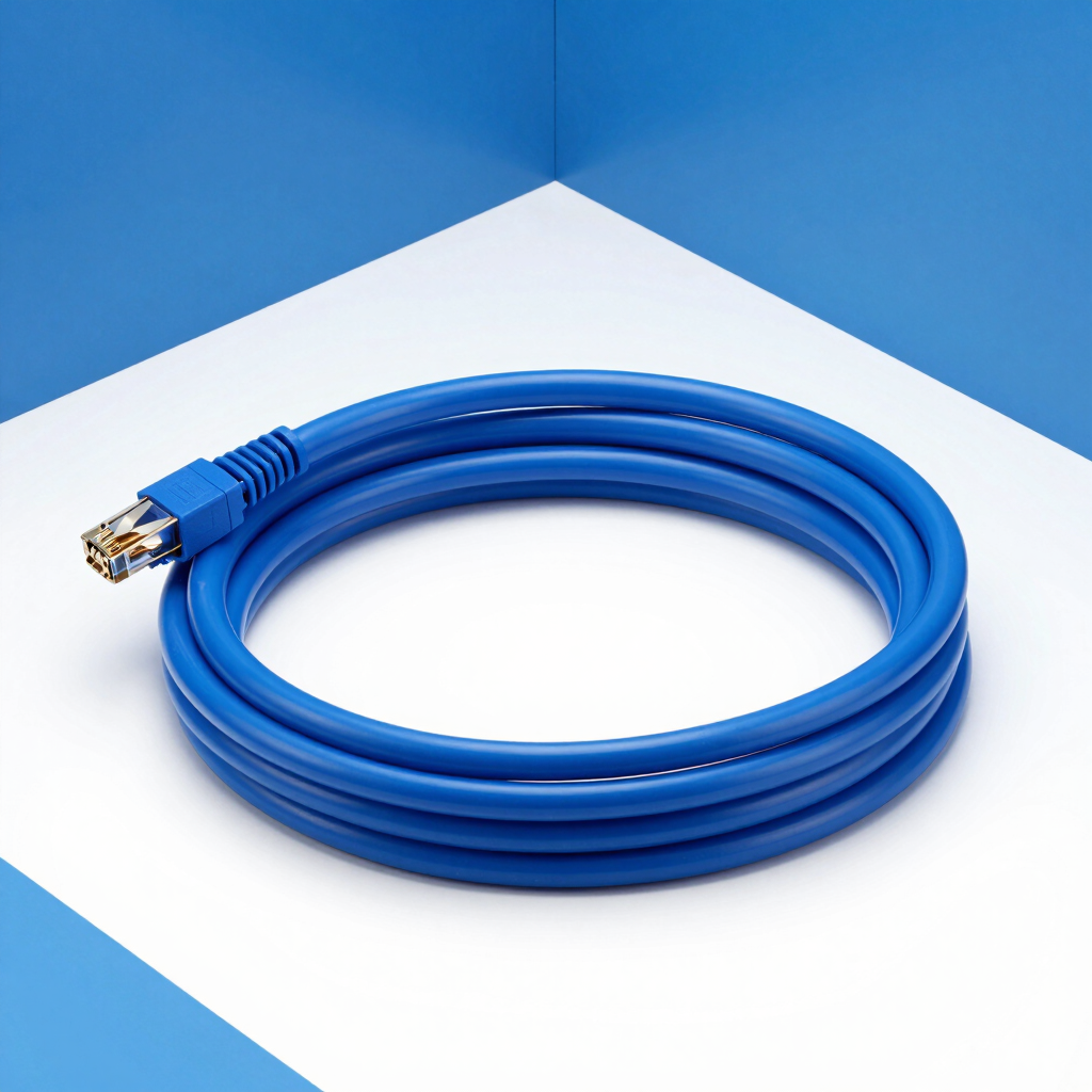 Cabo de Rede CAT6 FTP Azul Patch Cord - 3m