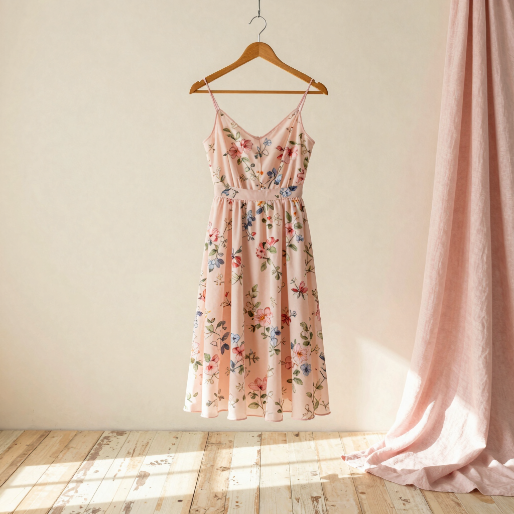Chiffon Meadow Midi Dress
