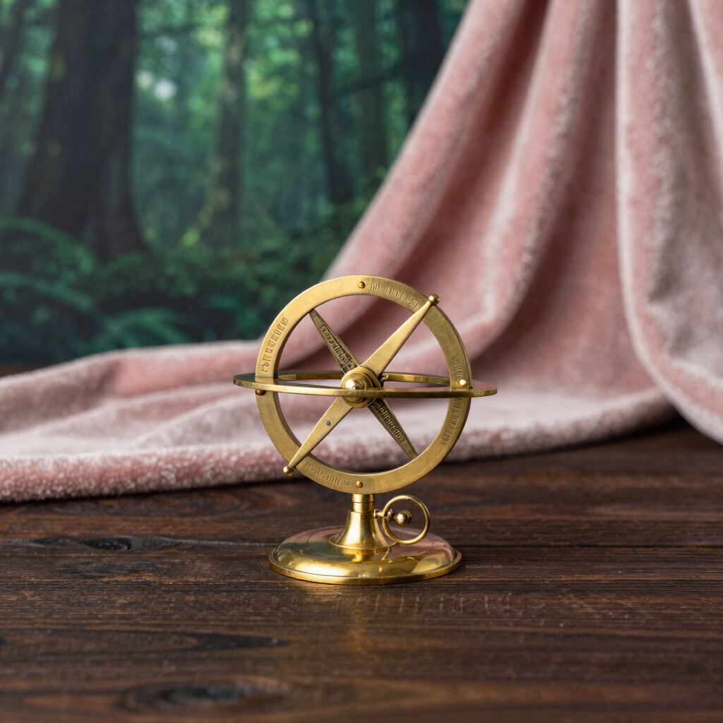 Stargazer's Antique Gold Astrolabe