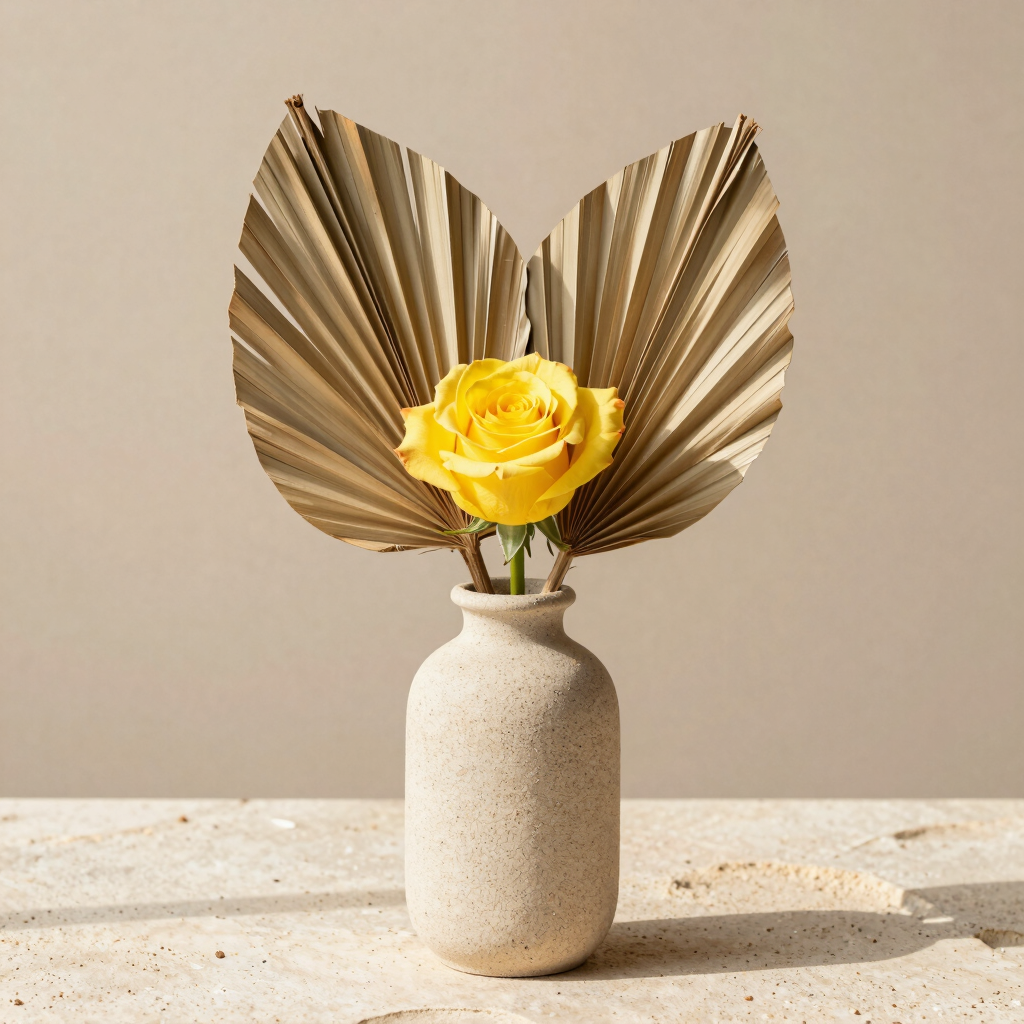 Soleil Warm Ochre Centerpiece