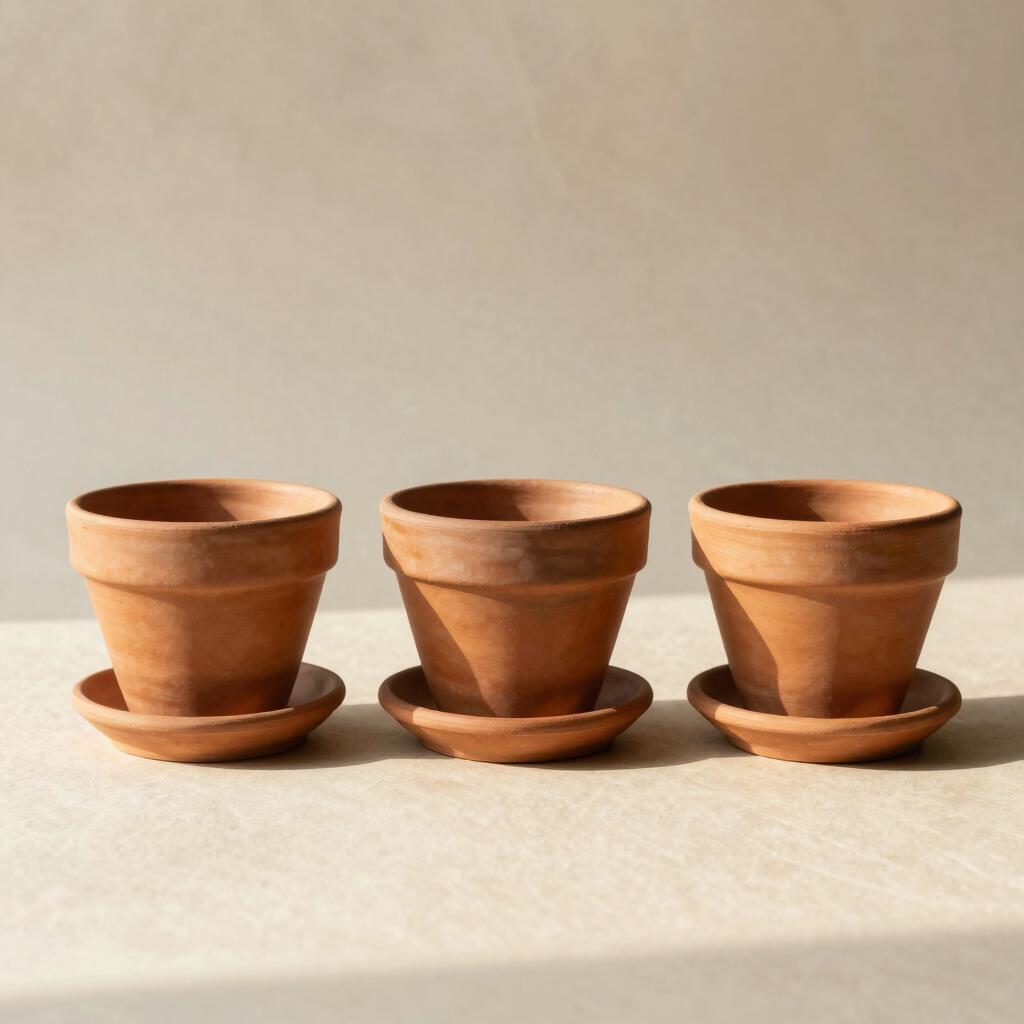 Earthenware Herb Planter Set