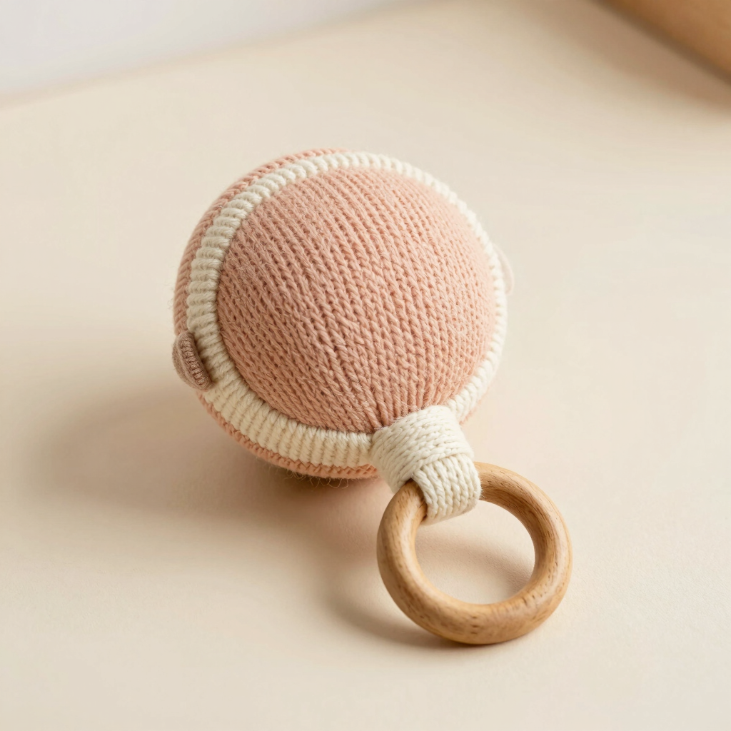 Nova Knitted Ring Rattle