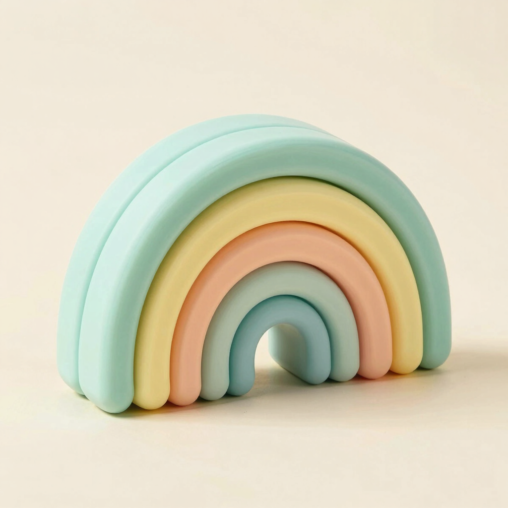 Sol Nesting Silicone Rainbow