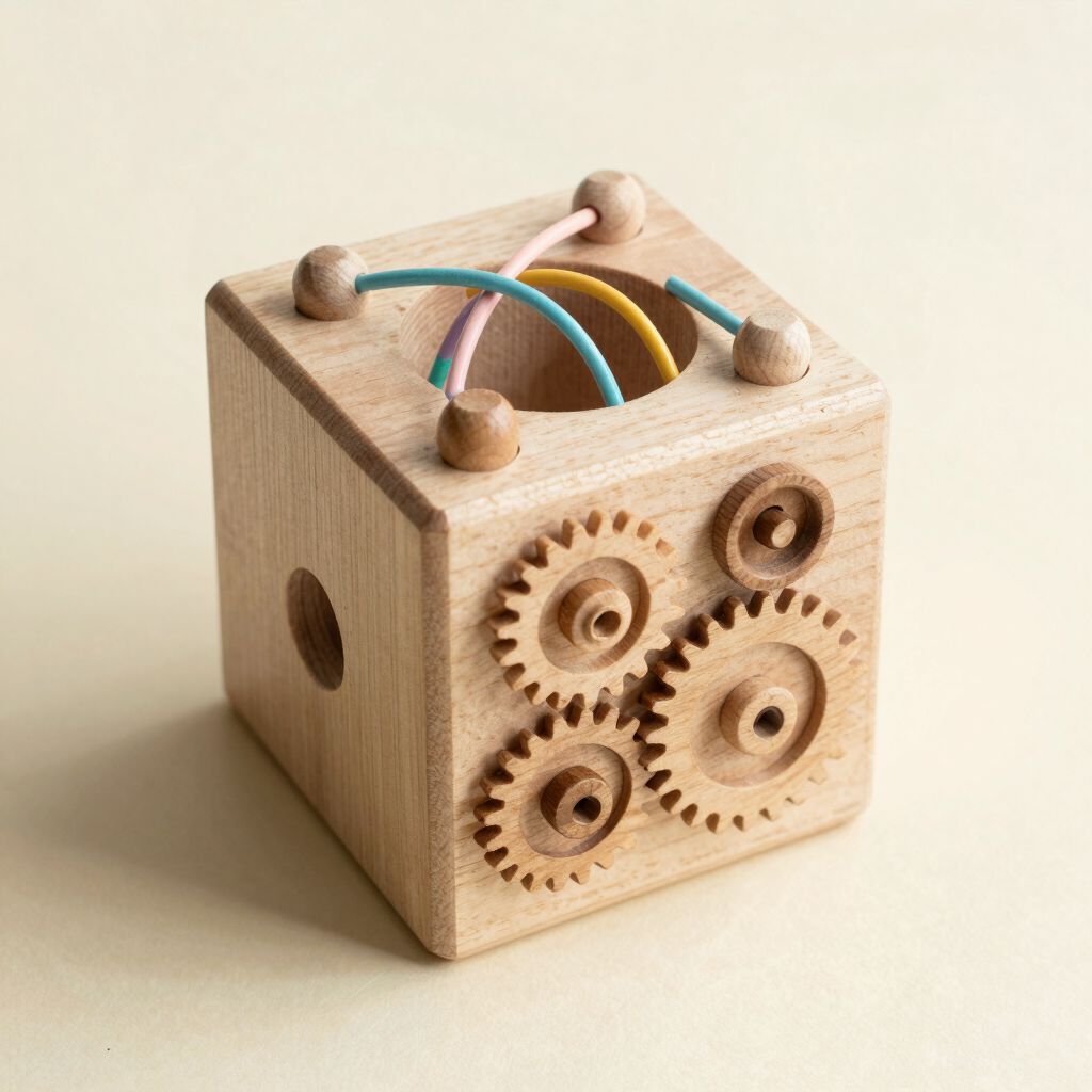 Atlas Wooden Activity Cube