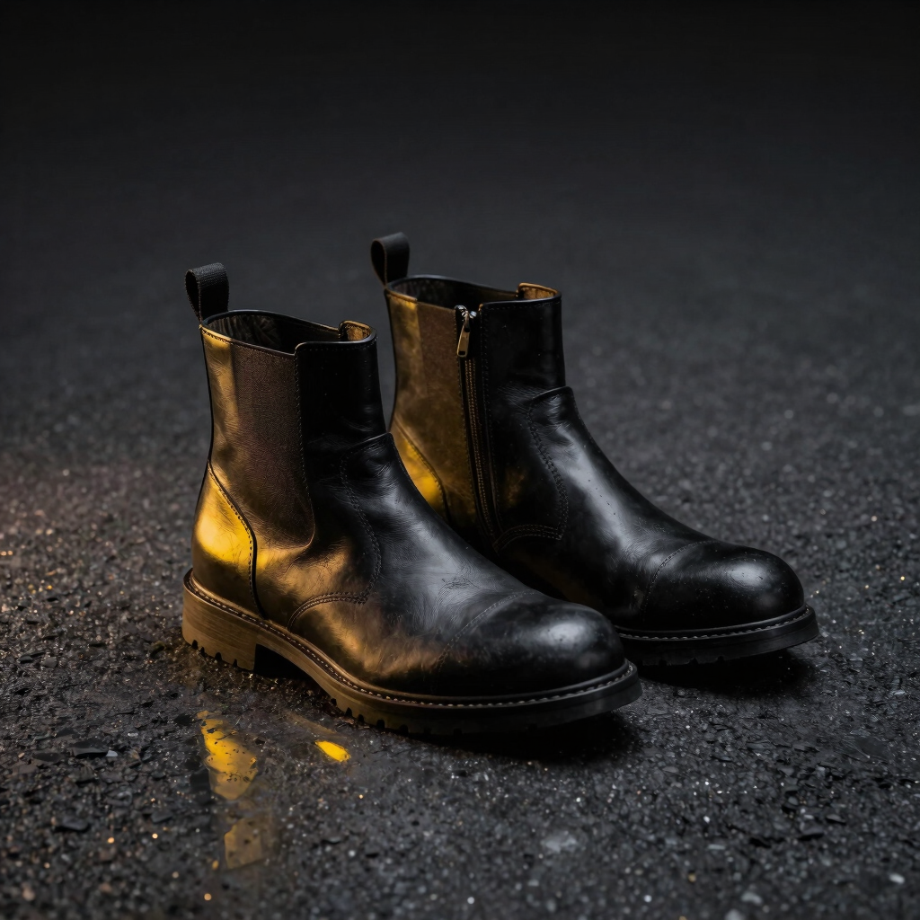 Metro Brutalist Leather Boots
