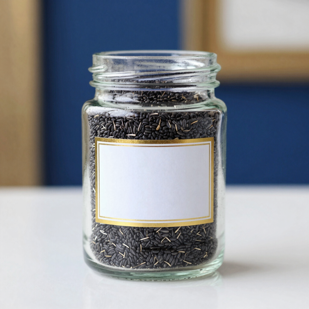 Pure Sabja Basil Seeds Jar