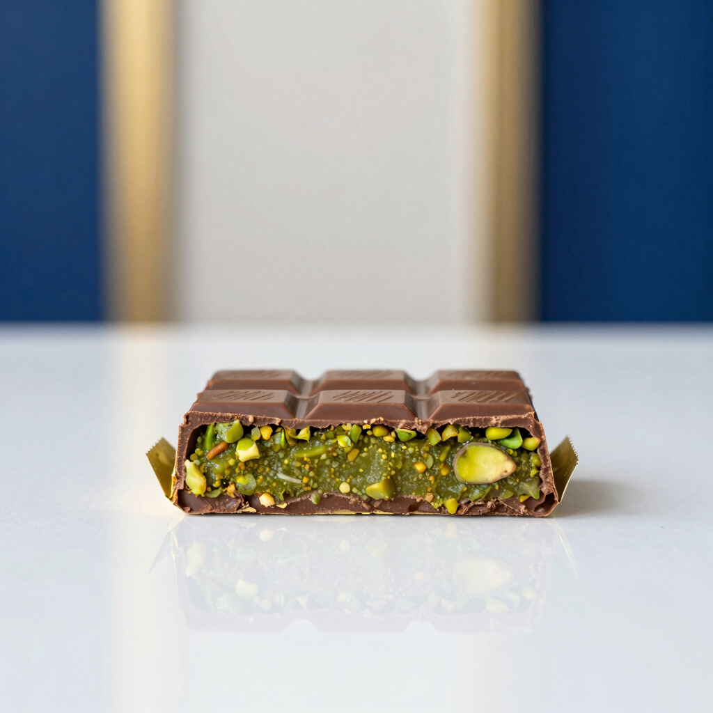 Golden Pistachio Kunafa Chocolate Bar