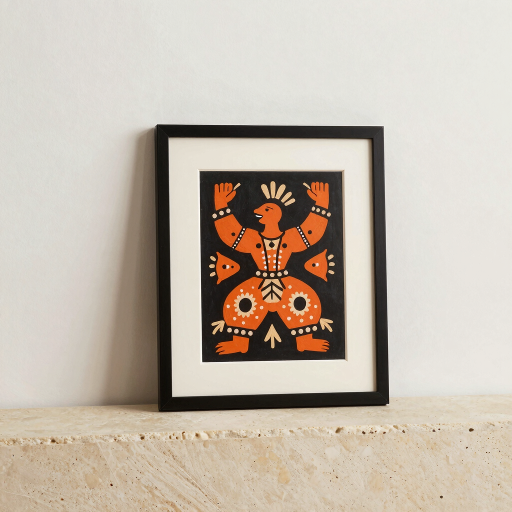 The Tree of Life Madhubani Frame