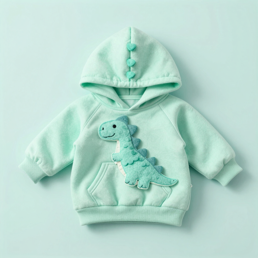 Sudadera con Capucha "Dino-Tierno"