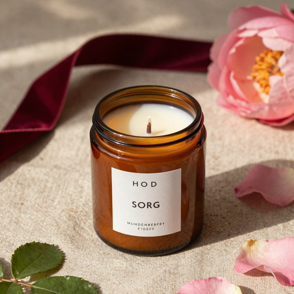 Scarborough Wild Rose & Peony Candle