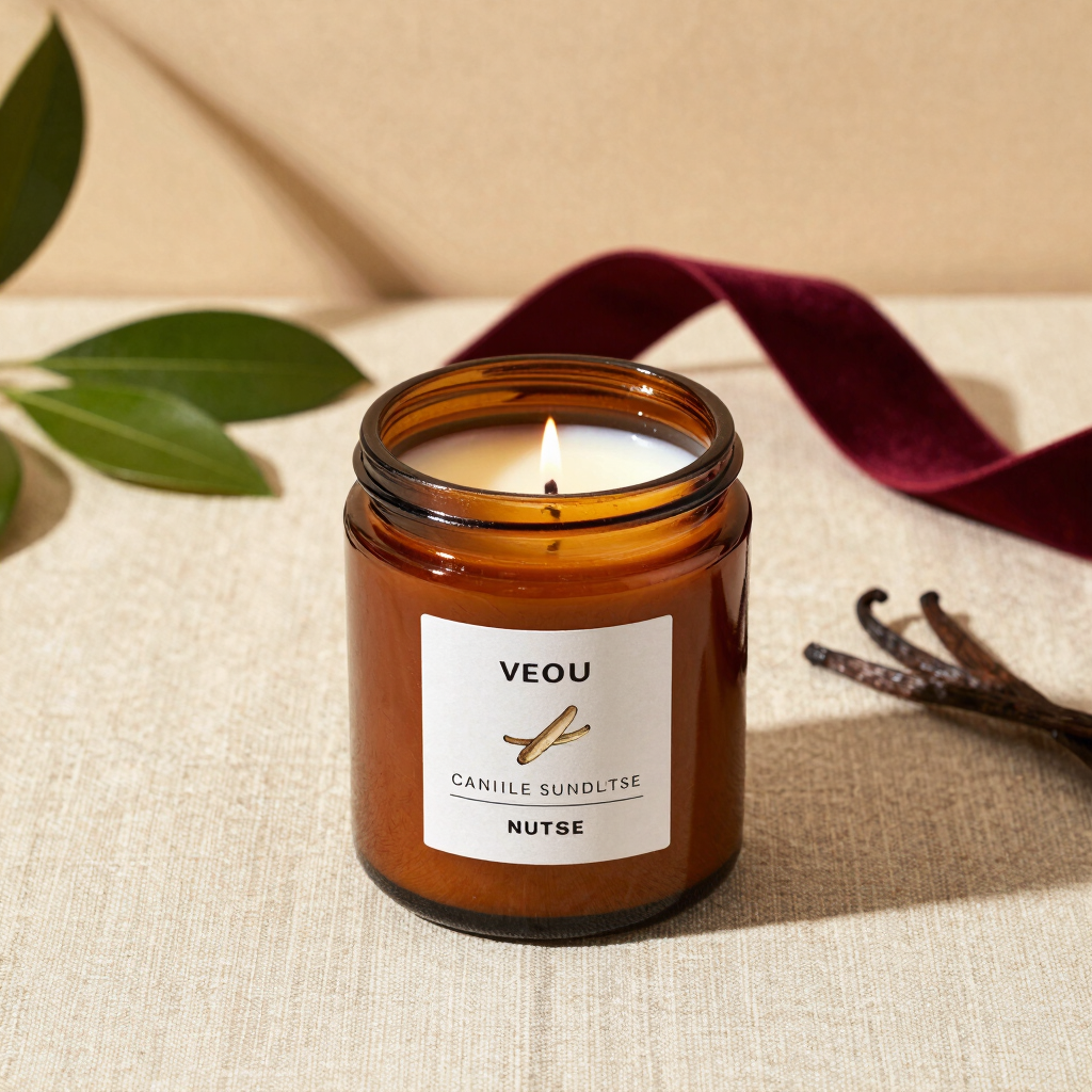 Warm Vanilla Bean & Nutmeg Candle