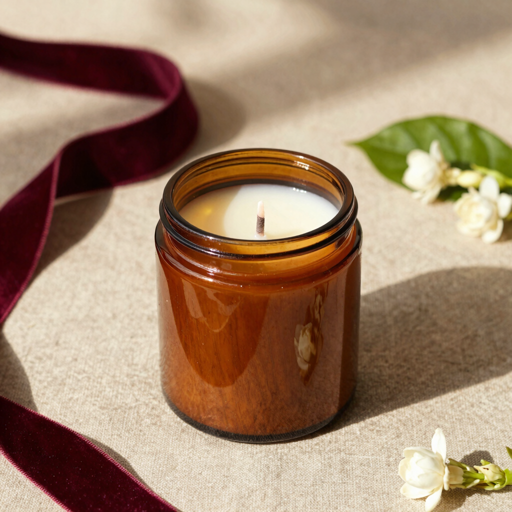 Sandalwood & White Jasmine Soy Candle