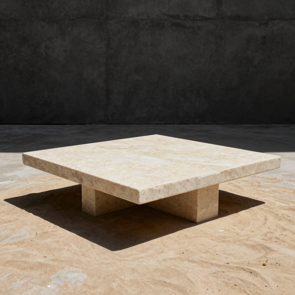 Travertine Block Coffee Table
