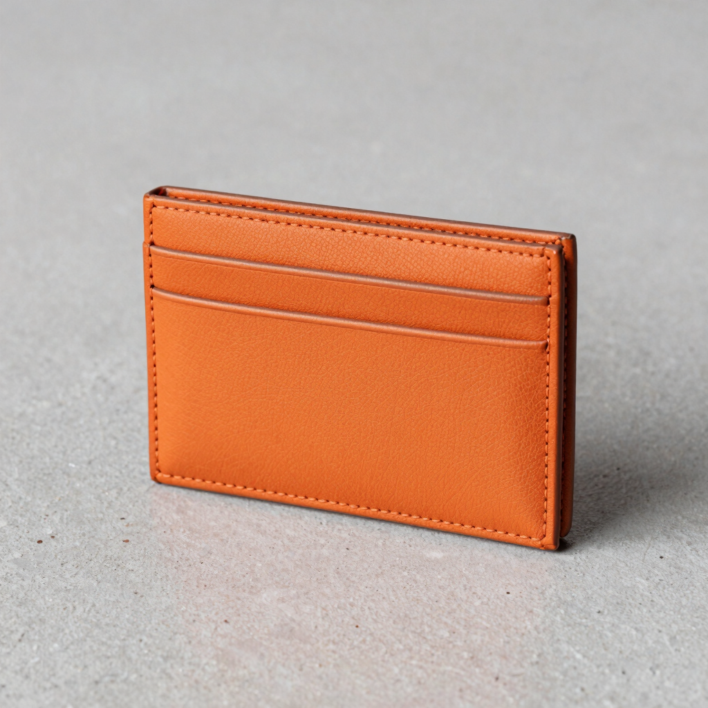 Dompet Kartu Kulit Oranye