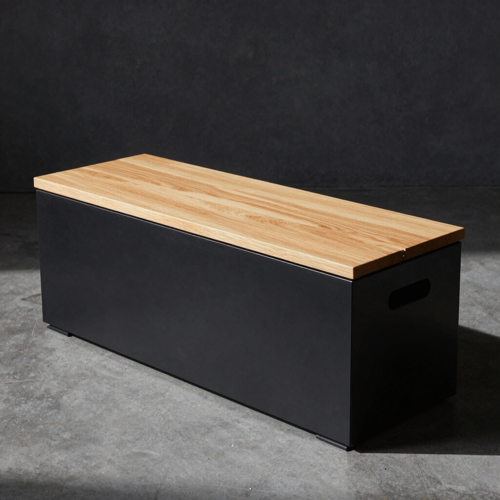 Block Lift-Top Storage Bench