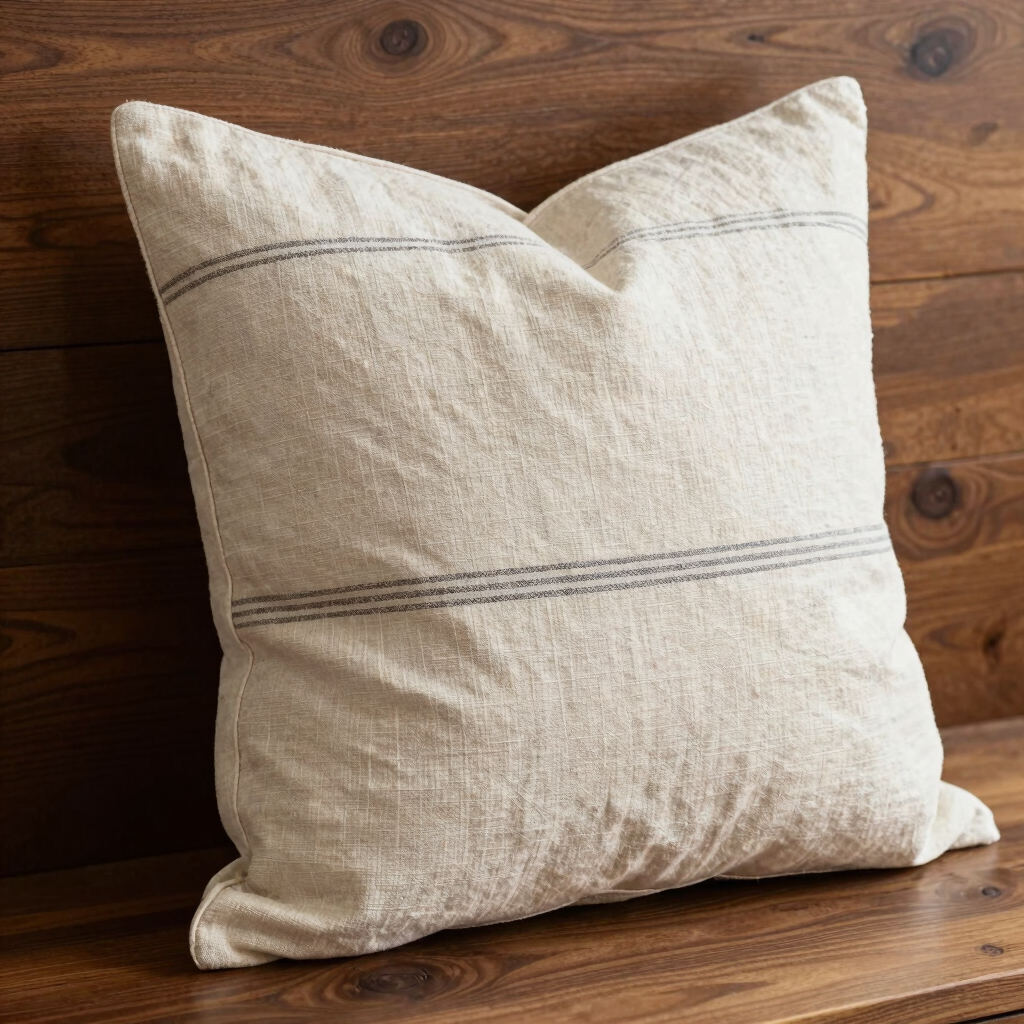Uneven Stripe Pillow Cover