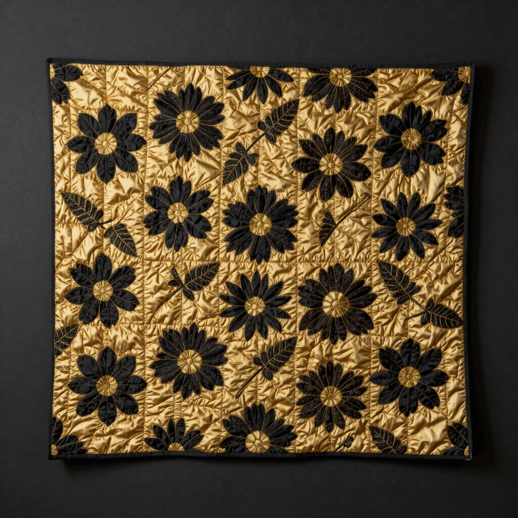 Obsidian & Gold Statement Quilt