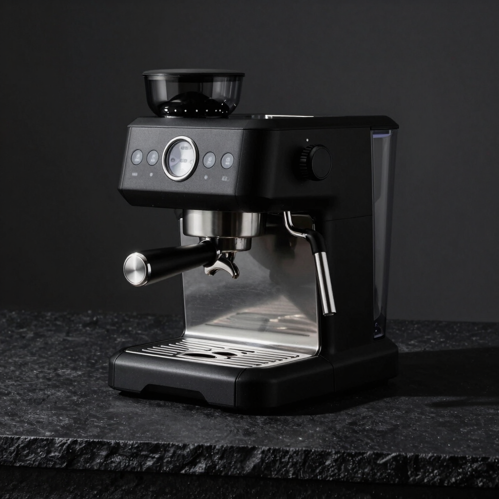 Obsidian Matte Espresso Machine