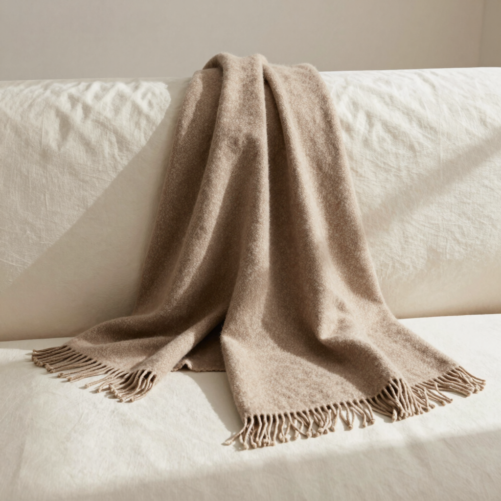 Herringbone Merino Throw